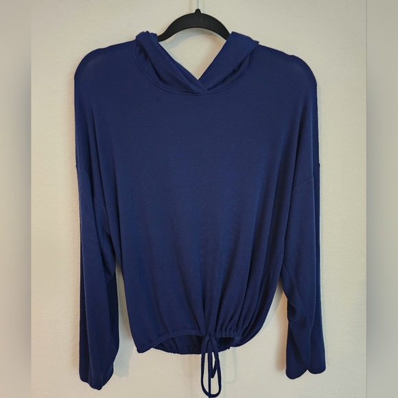 New York and Company Lounge Brand super soft ribbed hooded pullover - Picture 5 of 5